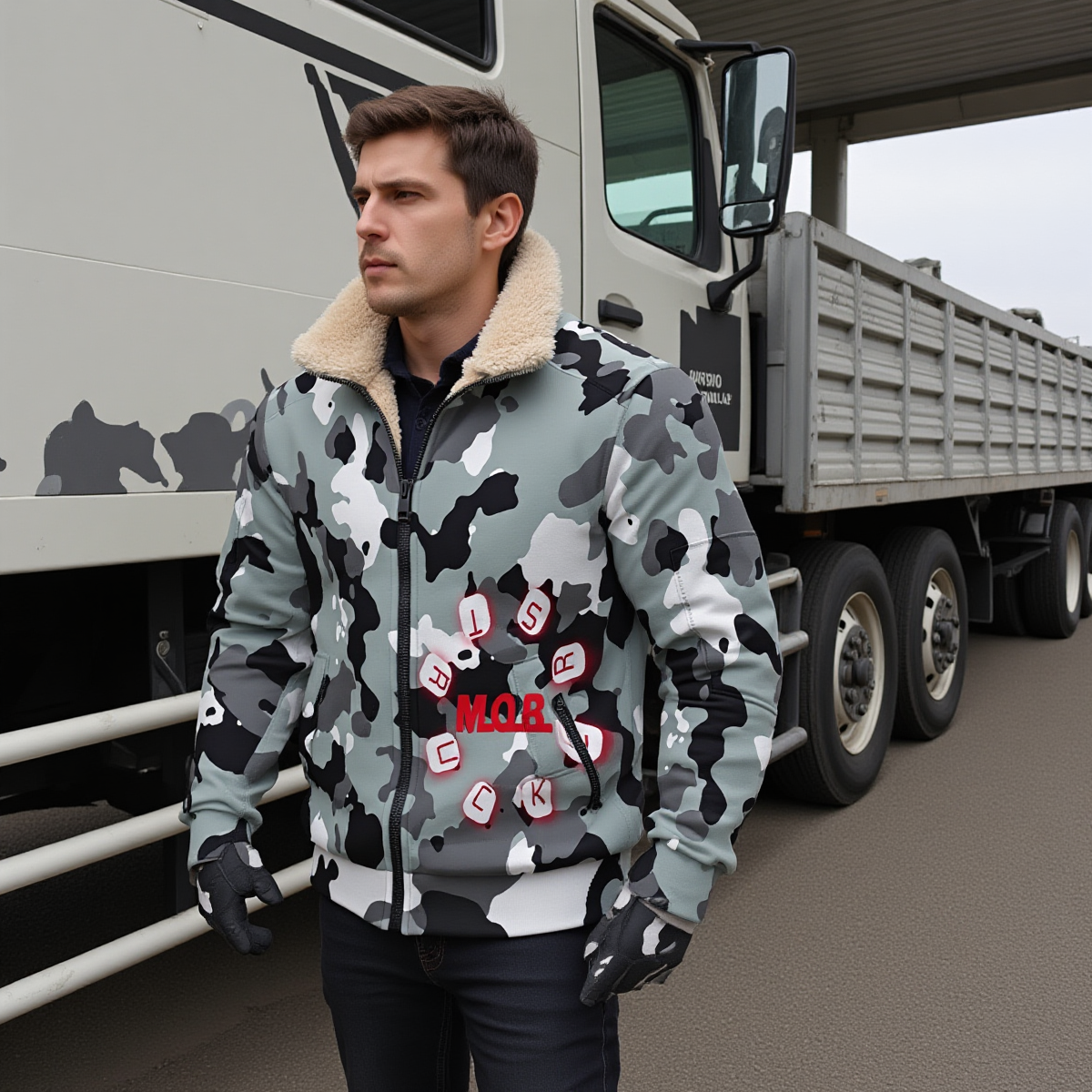 Men's Thick Knit Fleece Jacket