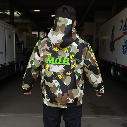 Sherpa Fleece Zip Up Hoodie