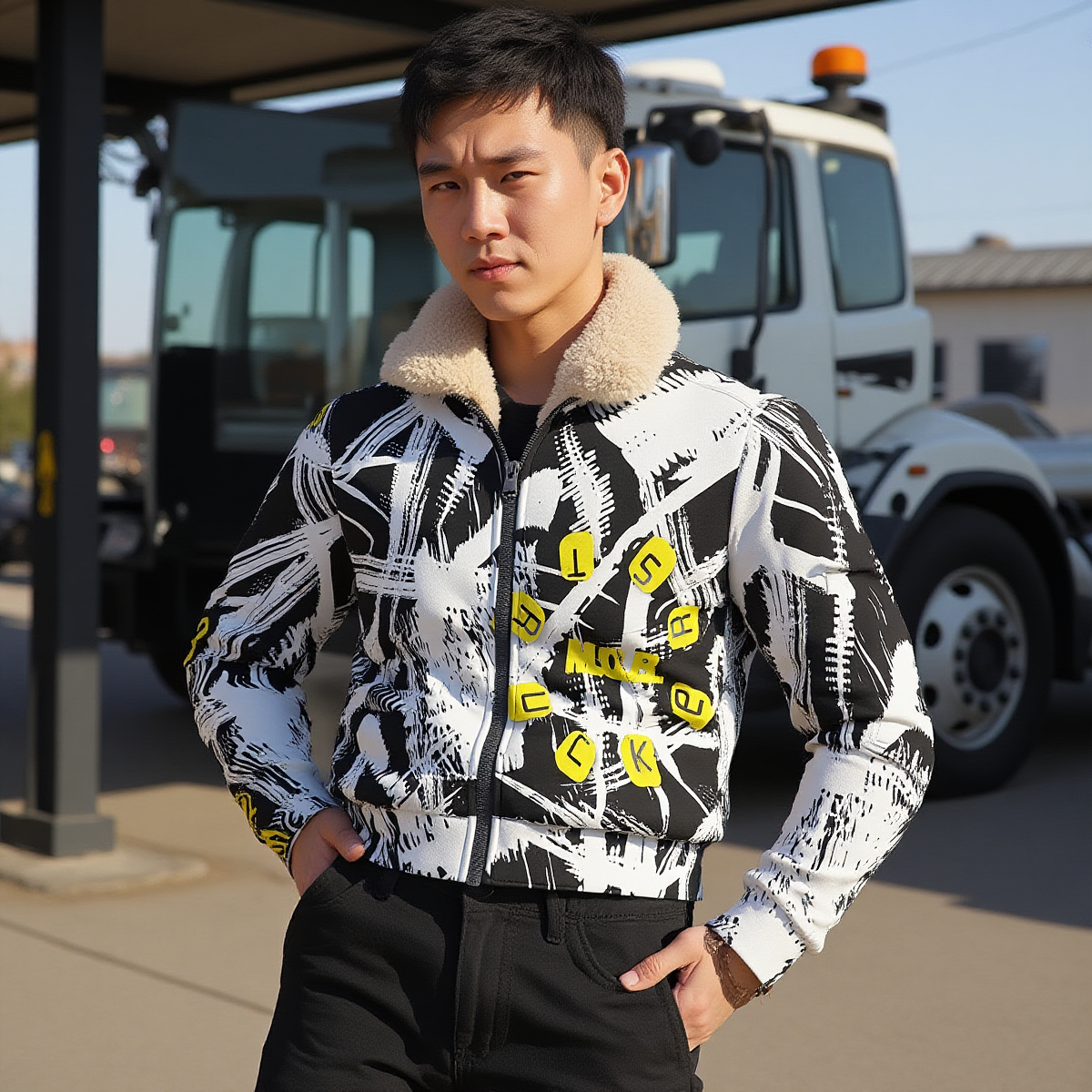 Thick Knit Fleece Jacket