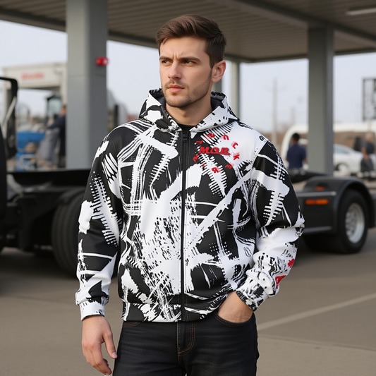 Sherpa Fleece Zip Up Hoodie