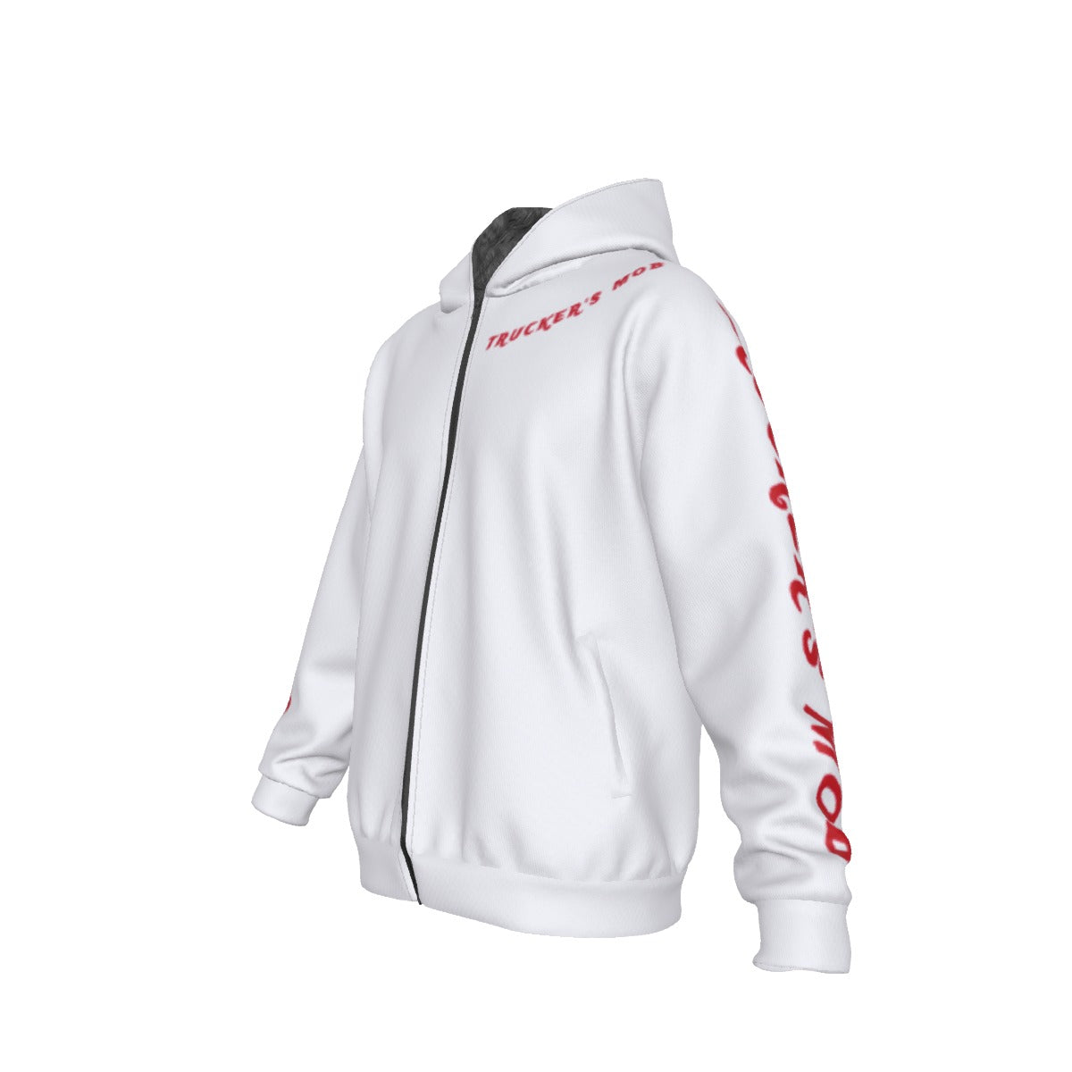 All-Over Print Men's Sherpa Fleece Zip Up Hoodie